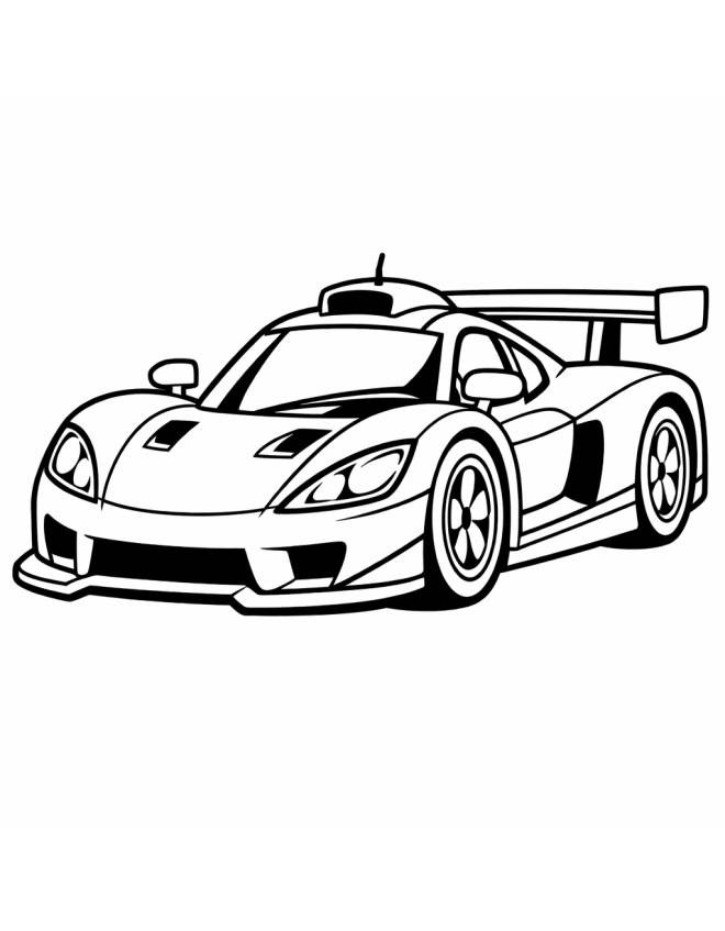disegno di Auto da Corsa da colorare