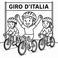 disegno di Bici Giro d'Italia  da colorare