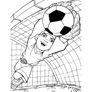 Disegno di Portiere di Calcio da colorare