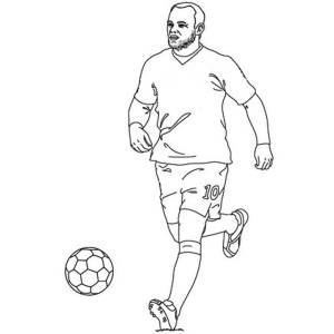 Disegno di Rooney da colorare