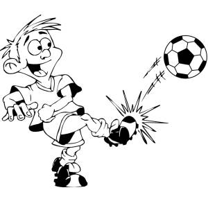 Disegno di Il Calciatore da colorare