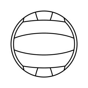 disegno di Pallone da Pallavolo  da colorare