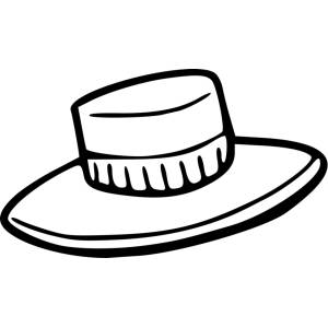 Disegno di Cappello da colorare