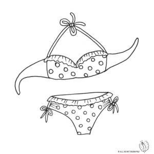 Disegno di Costume Mare da colorare