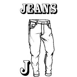 Disegno di Scheda Lettera J da colorare