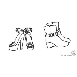 Disegno di Scarpe da colorare