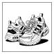 Disegno di Scarpe da Ginnastica da colorare