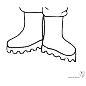 Disegno di Stivali Uomo da colorare