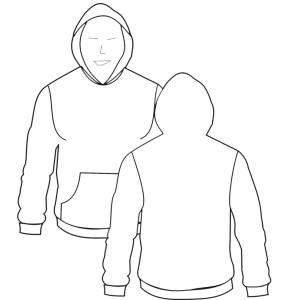Disegno di Felpa da colorare