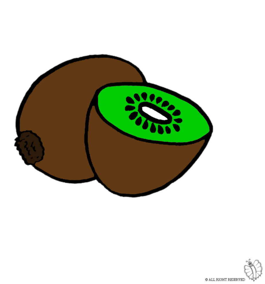 disegno di Kiwi a colori