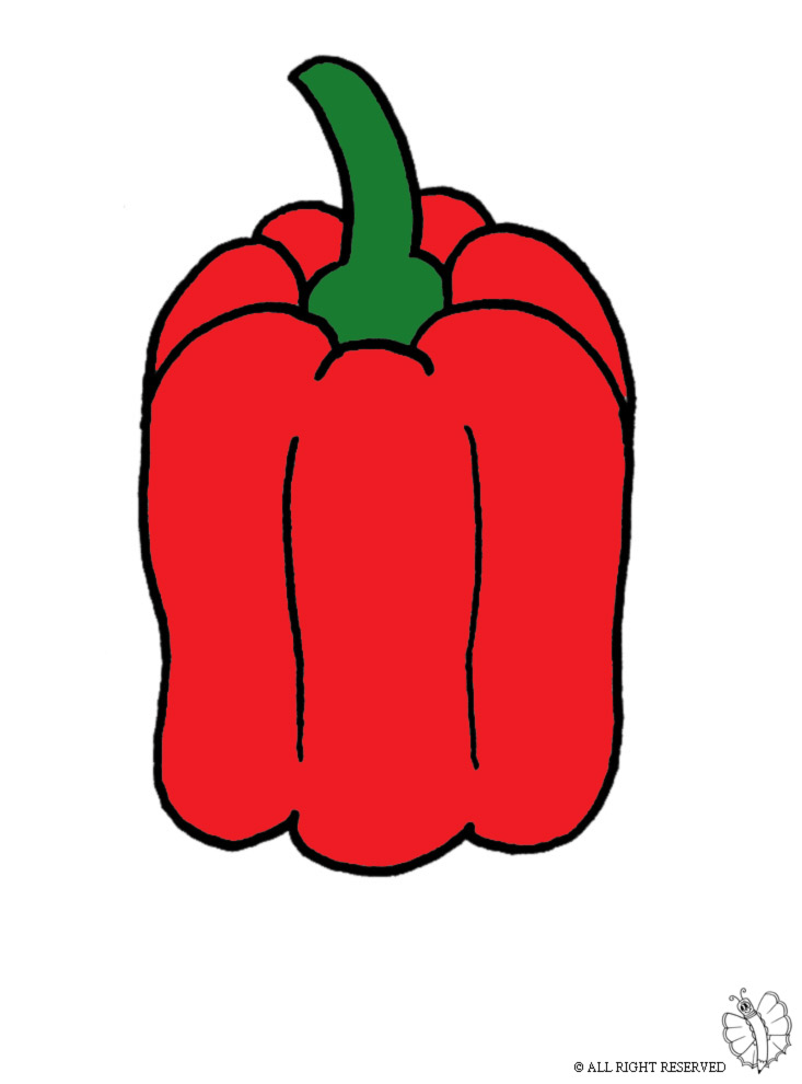 disegno di Peperone a colori