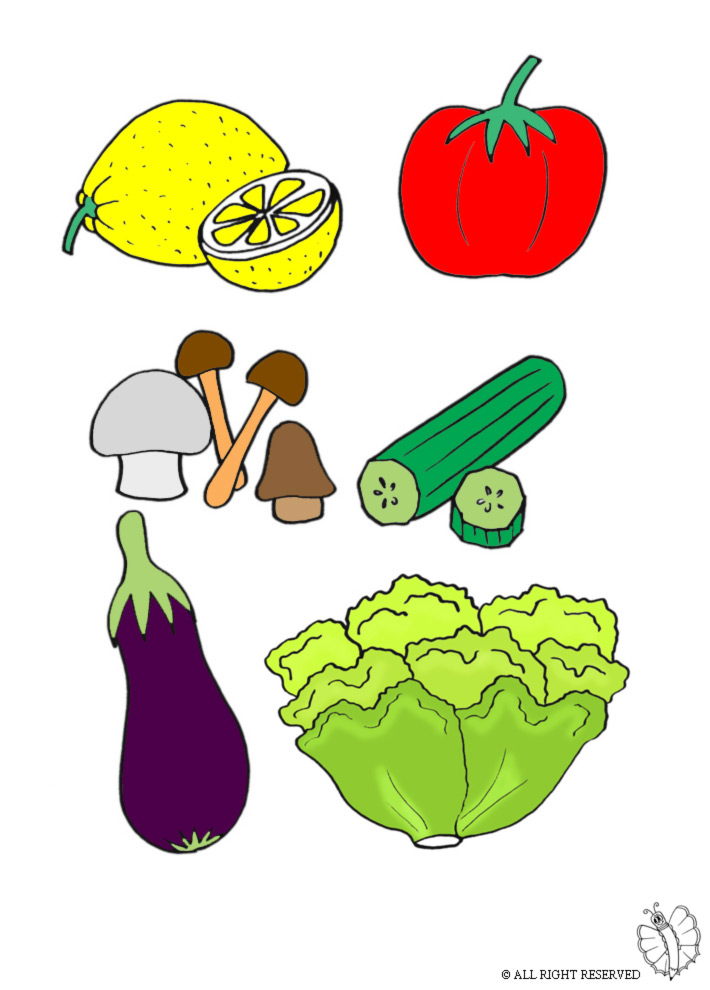 disegno di Vegetali  a colori