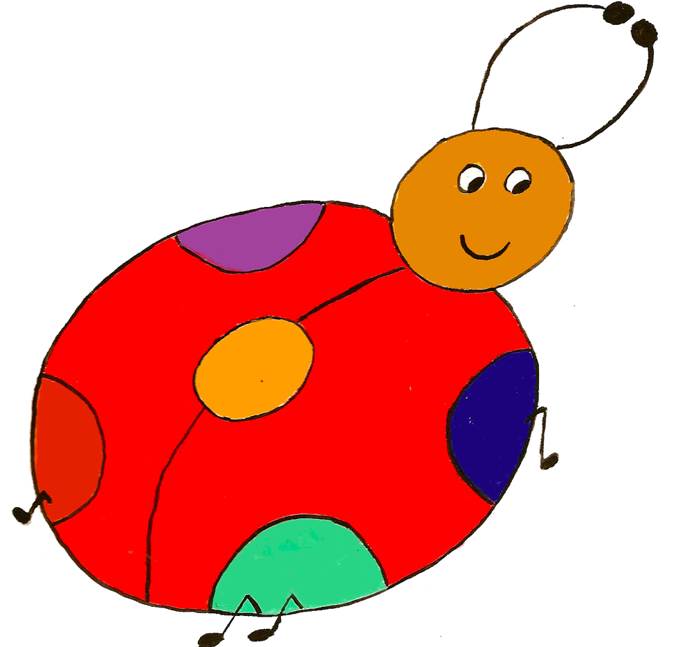 disegno di Coccinella a colori