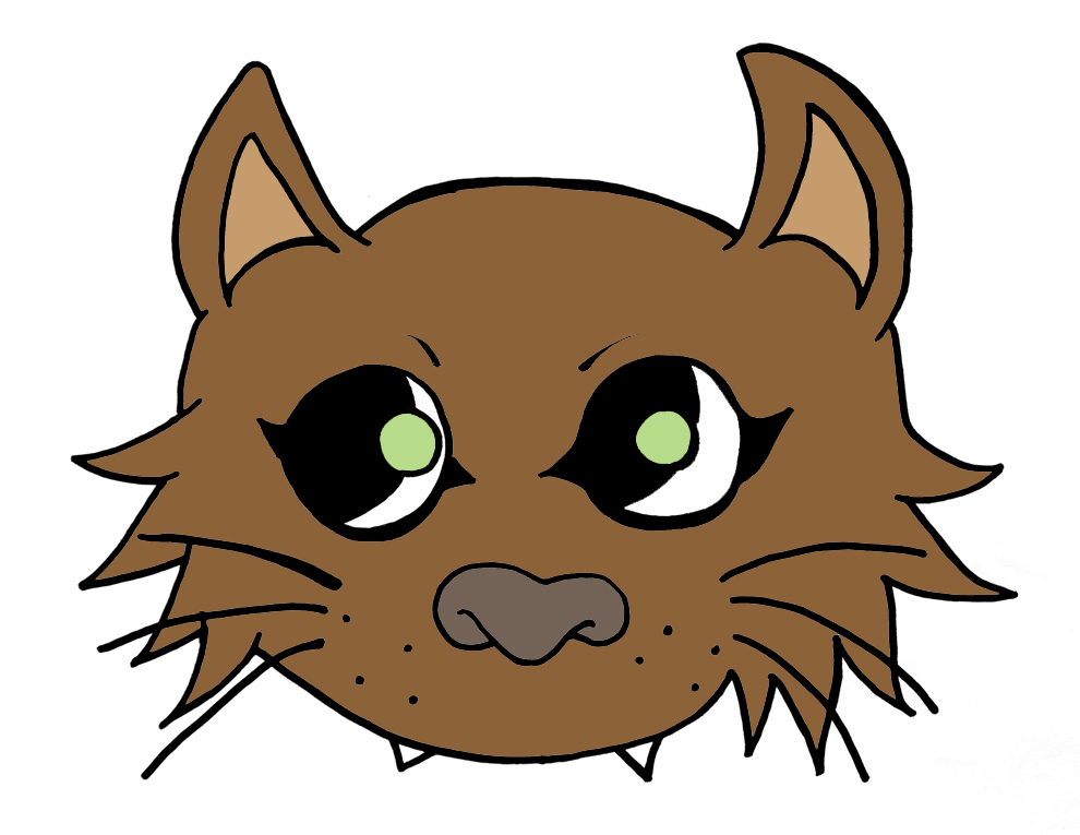 disegno di Maschera del Gatto a colori