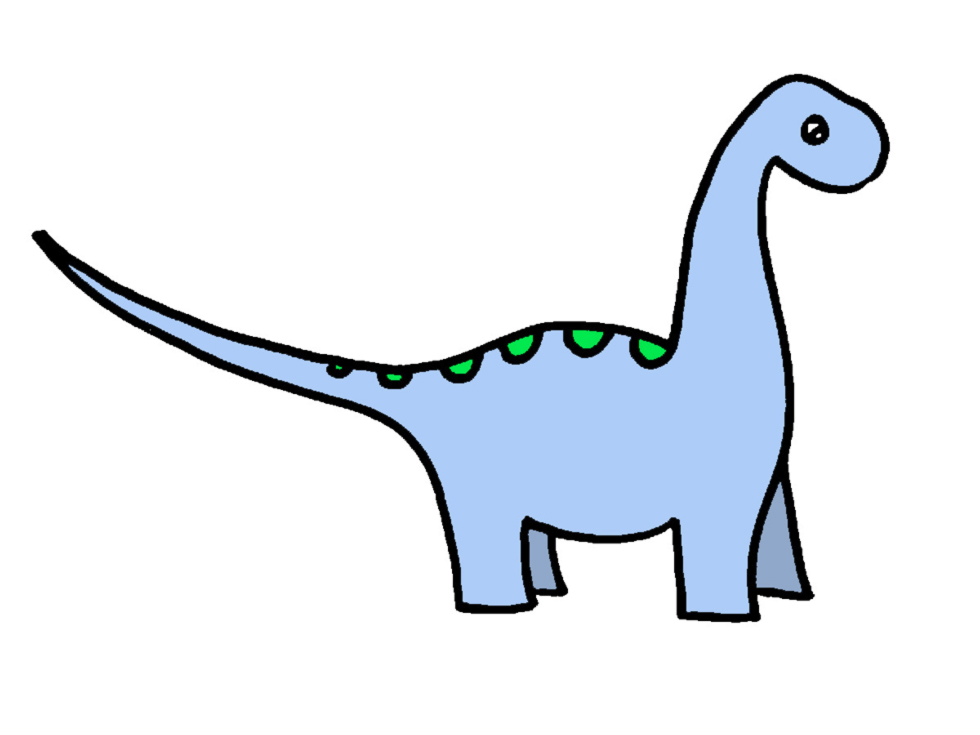 disegno di Dinosauro Apatosaurus a colori