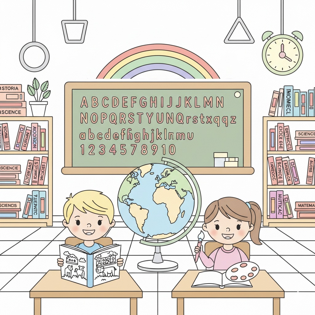 disegno di Piccoli Esploratori di Conoscenza a colori