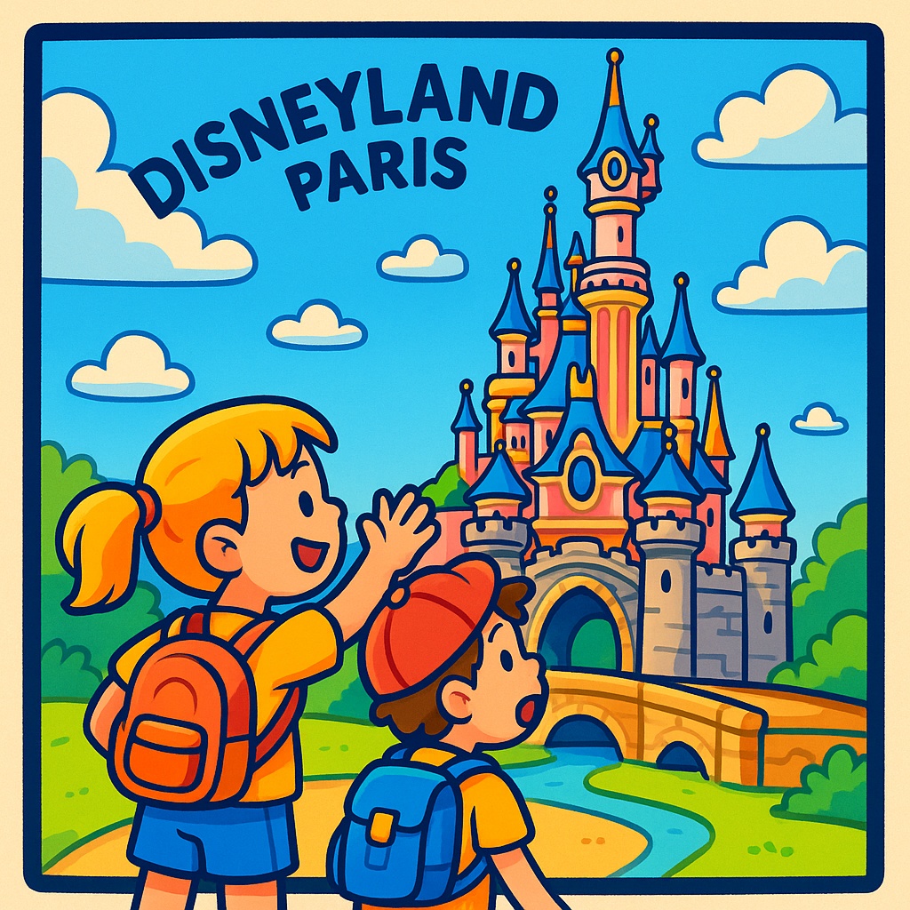 disegno di Disneyland Paris  a colori