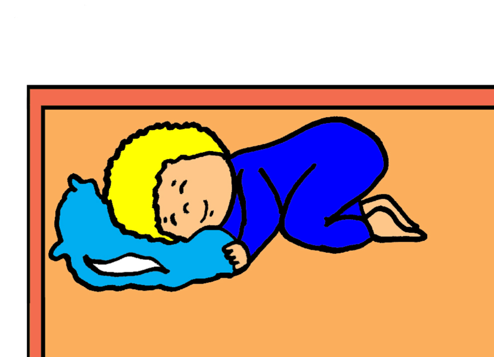 disegno di Bambino che Dorme a colori