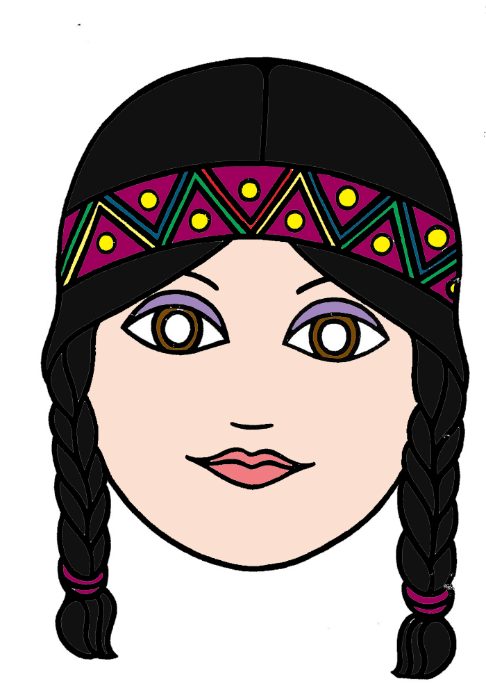 disegno di Maschera di Indiana a colori