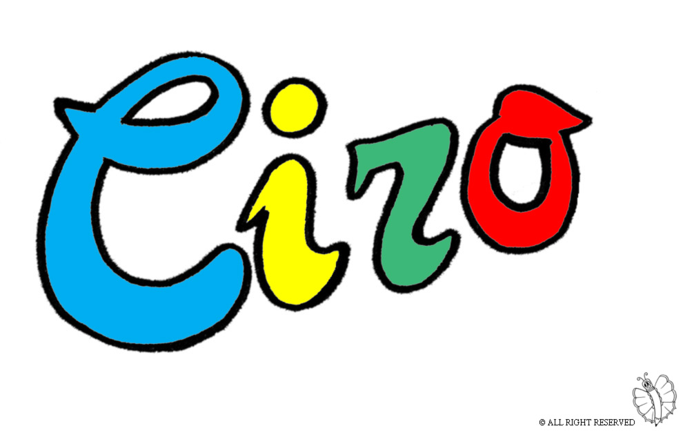 disegno di Ciro a colori