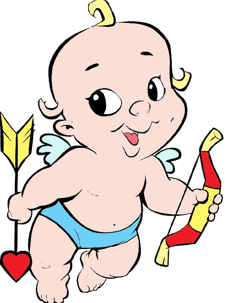 disegno di Baby Cupido a colori