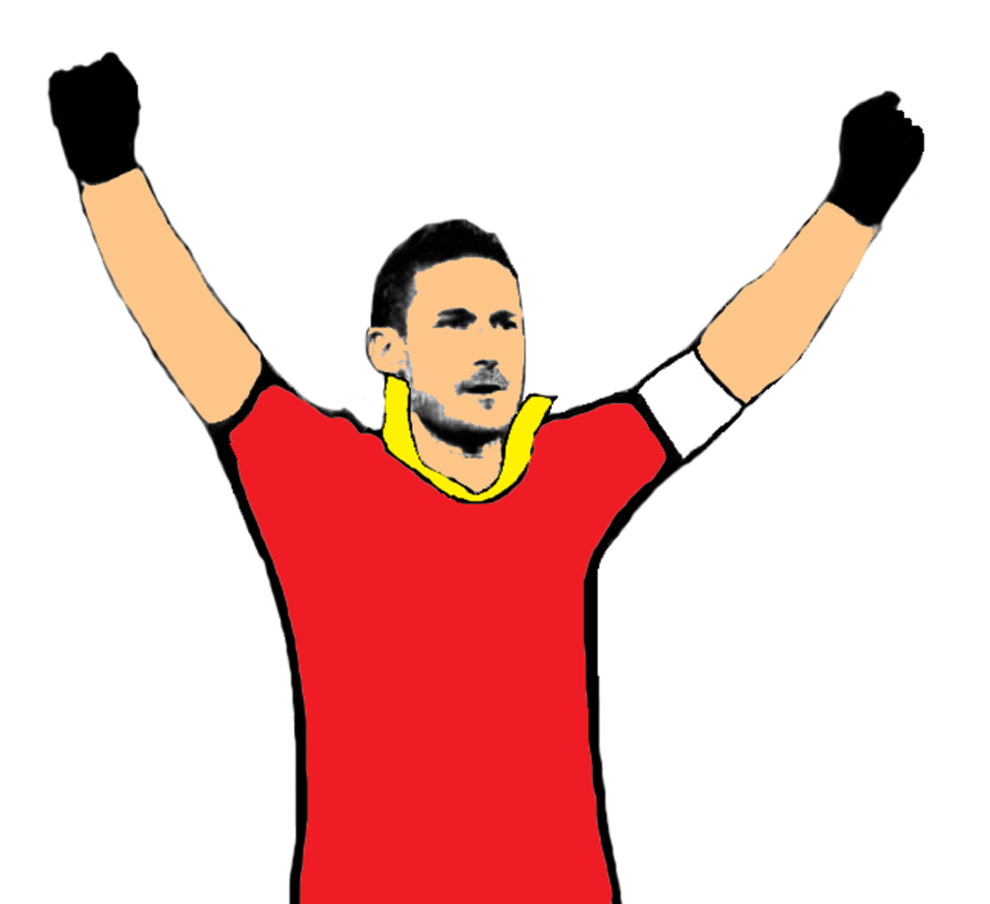 disegno di Francesco Totti a colori