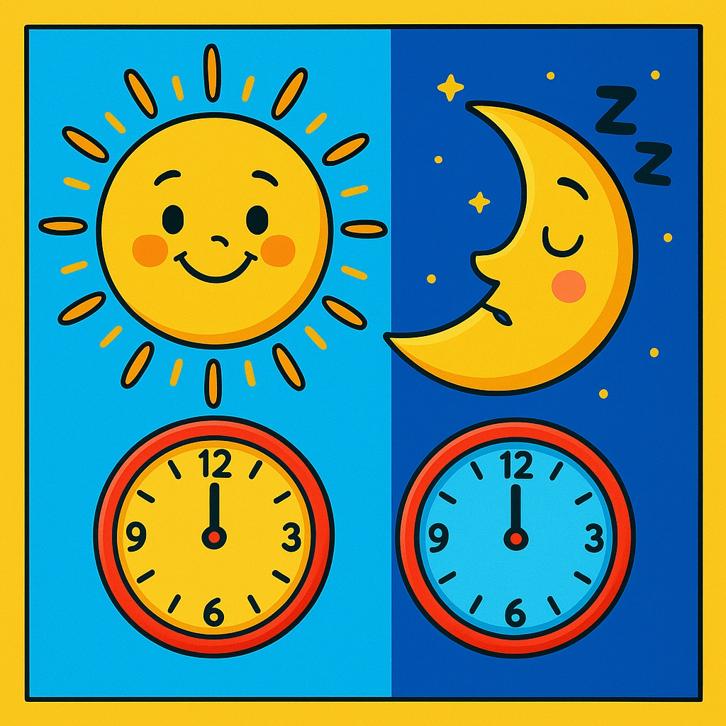 disegno di Il Giorno e la Notte a colori