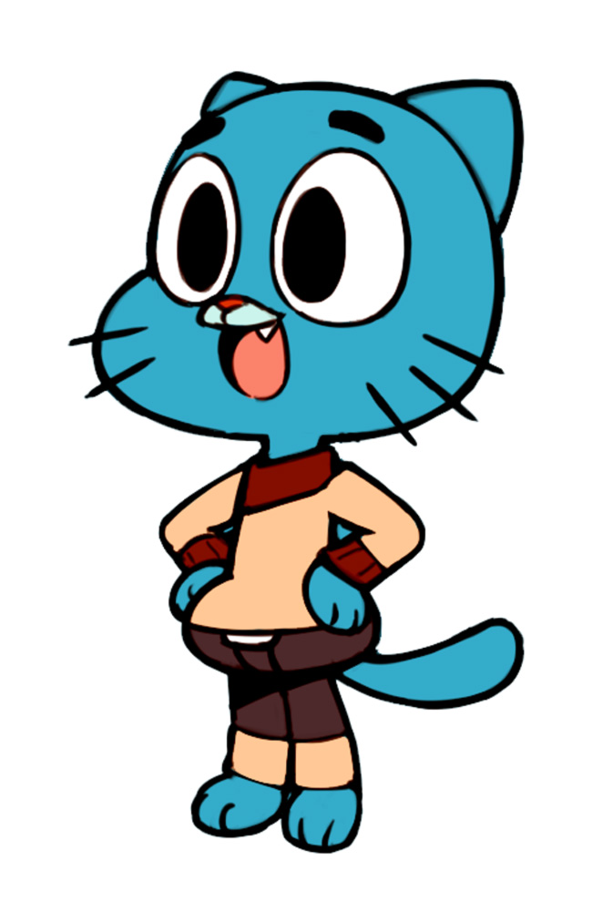 disegno di Gumball a colori