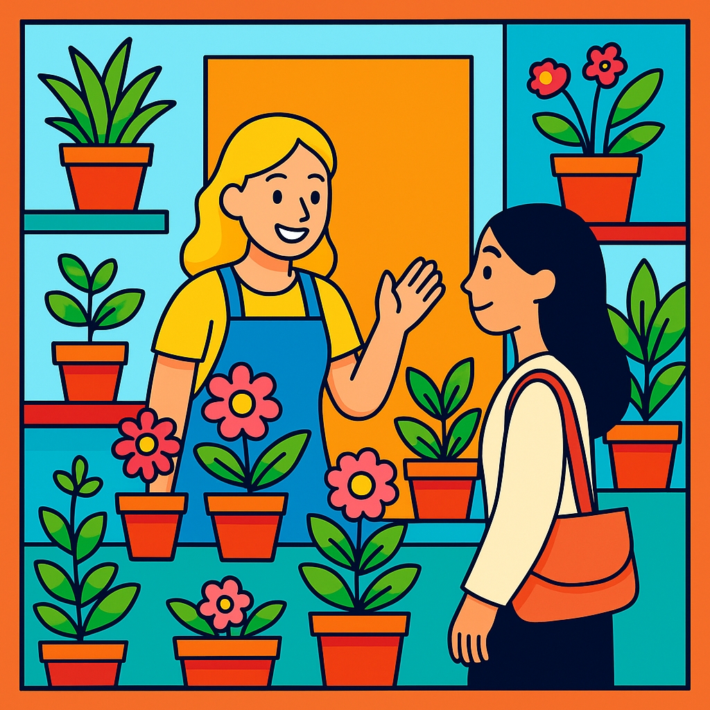 disegno di Negozio di Piante a colori