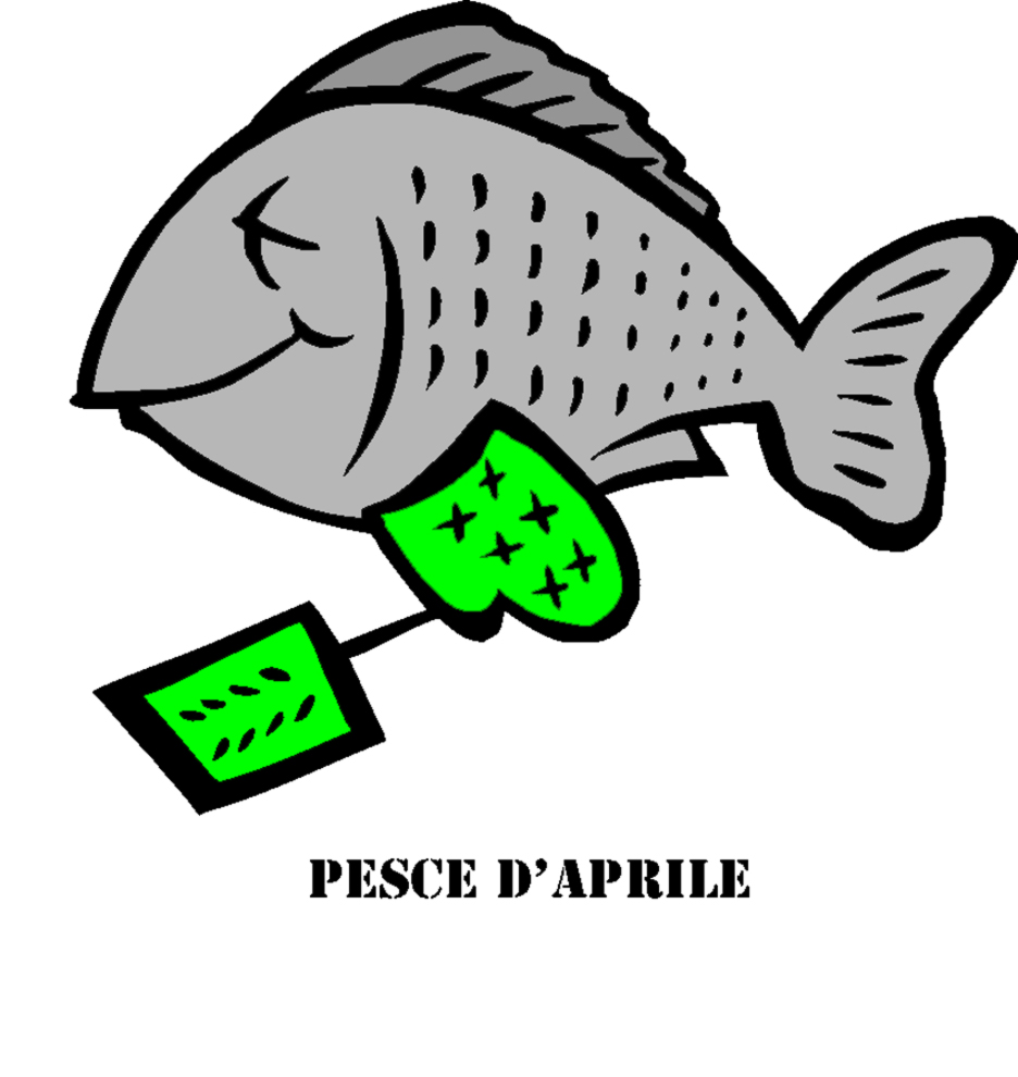 disegno di Pesce di Aprile a colori