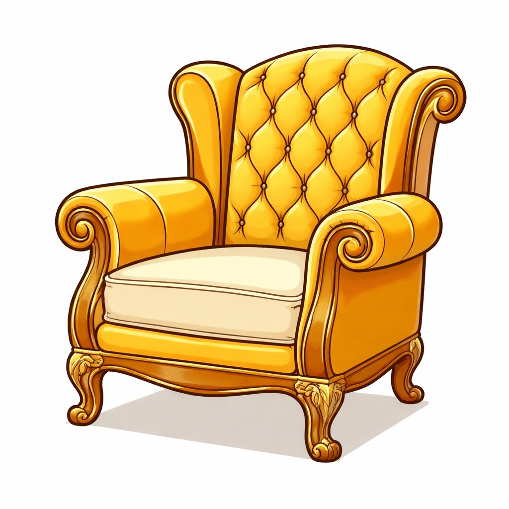 disegno di Poltrona di Lusso a colori