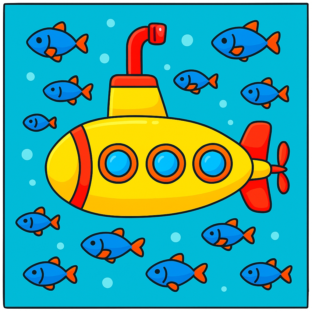 disegno di Sottomarino a colori