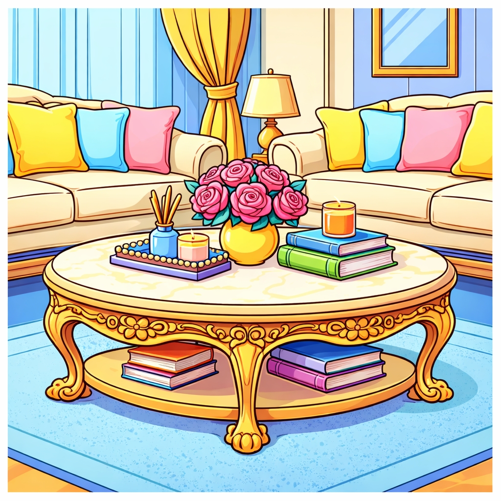 disegno di Salotto di Lusso  a colori