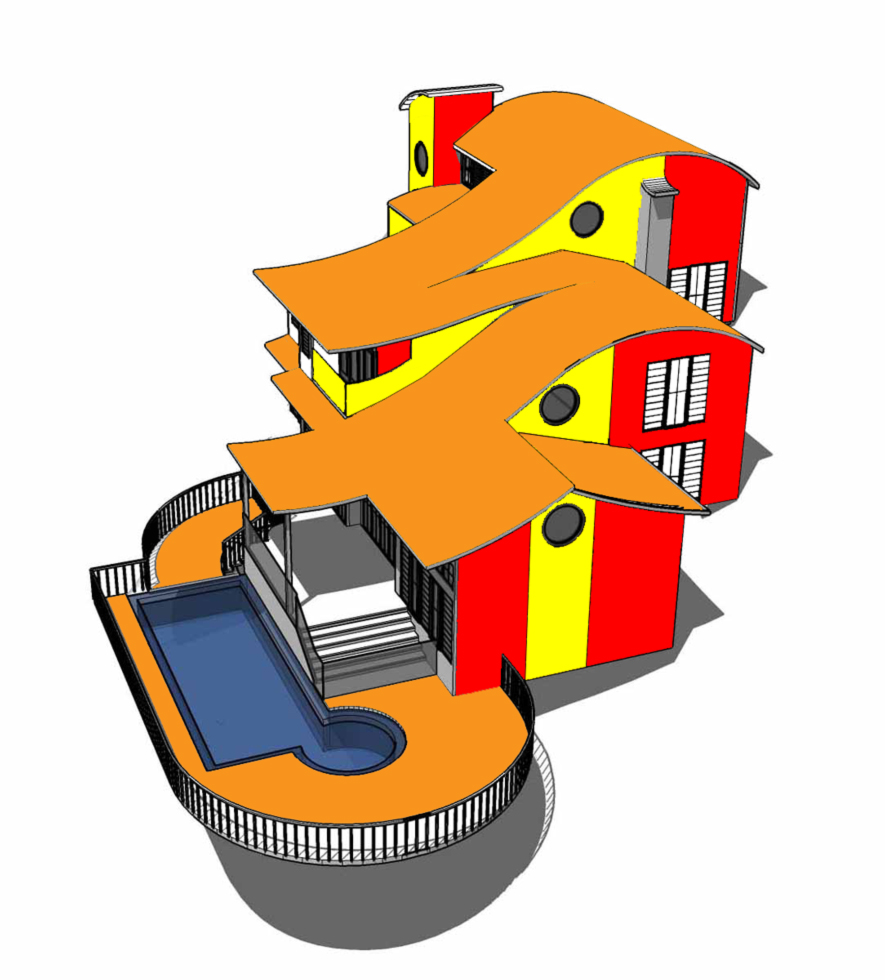 disegno di Casa in 3D a colori