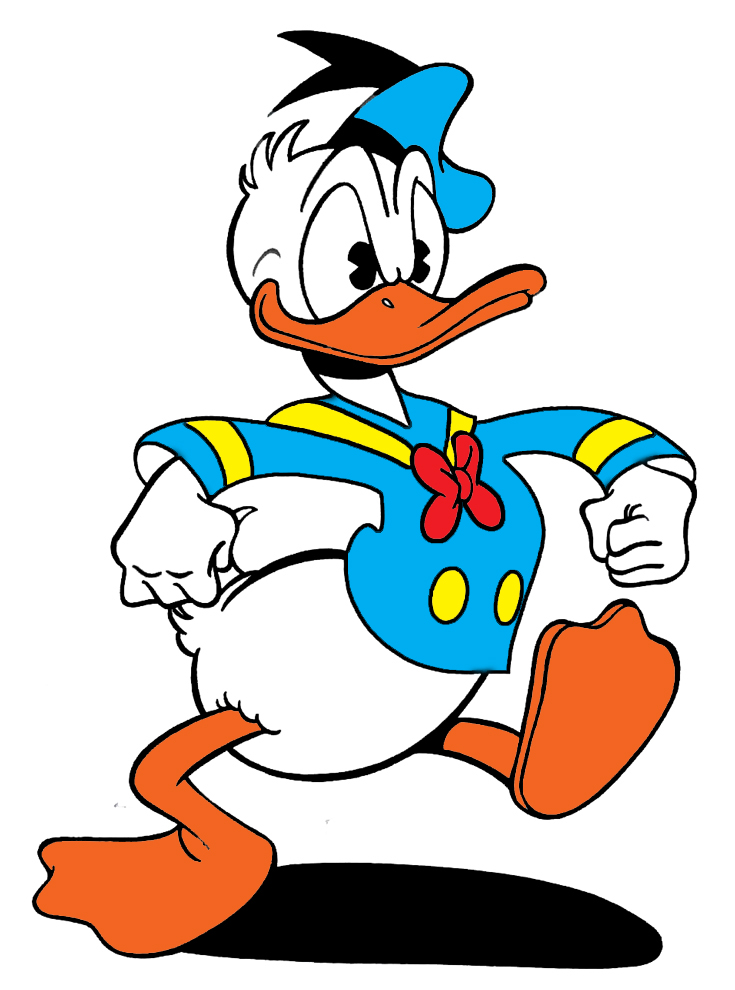 disegno di Donald Duck a colori