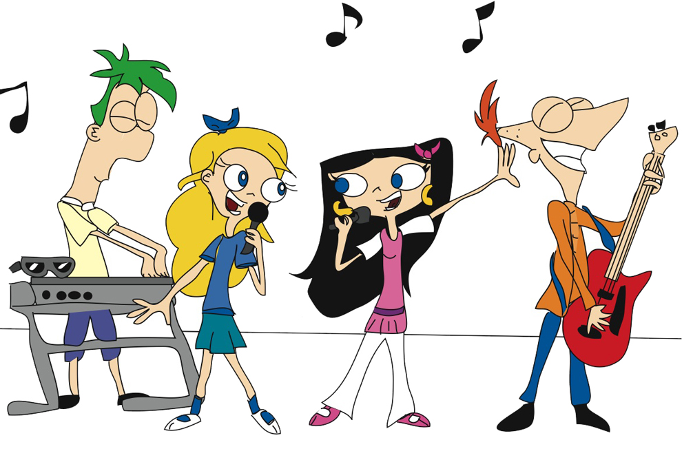 disegno di Phineas e Ferb Musica a colori