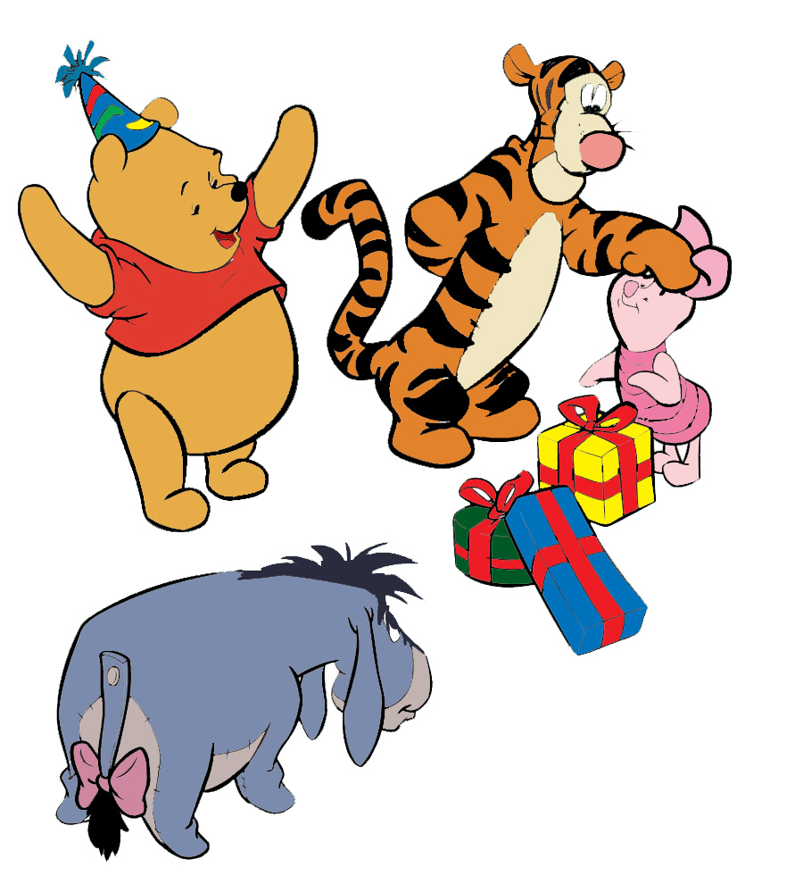 disegno di Winnie Pooh e i suoi Amici a colori