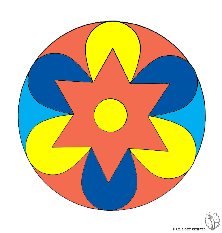 disegno di Mandala 2 a colori