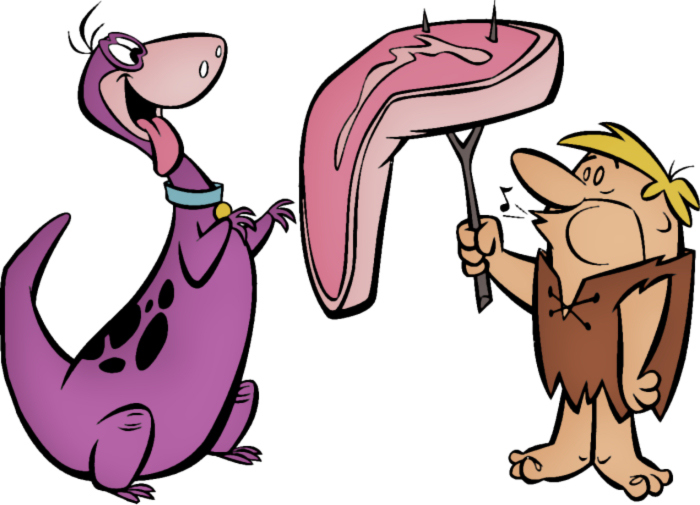 disegno di Barney e Dino a colori