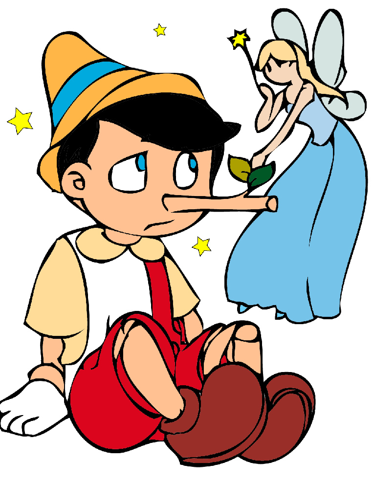 disegno di Pinocchio e la Fatina a colori