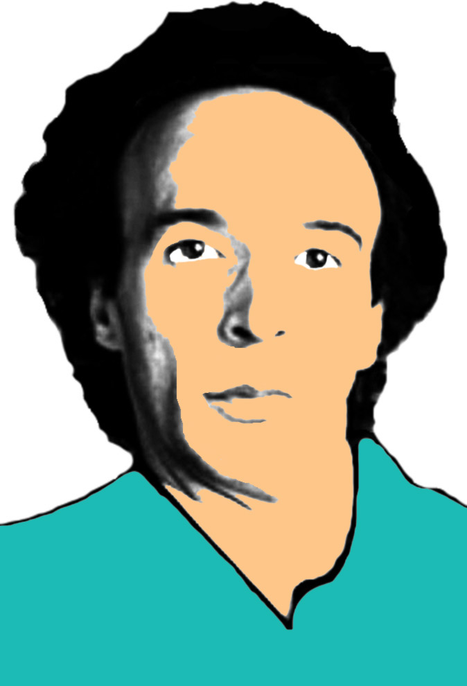 disegno di Roberto Benigni a colori