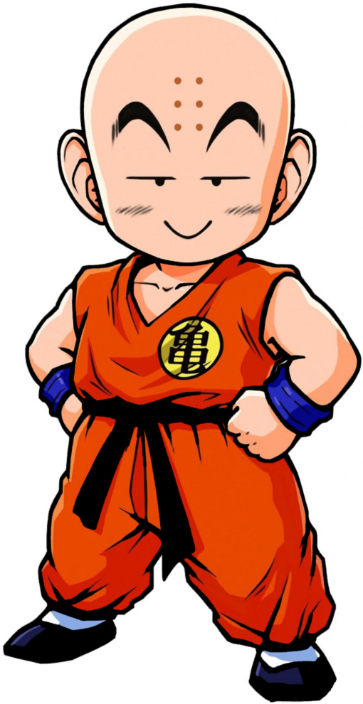 disegno di Krillini Dragon Ball a colori