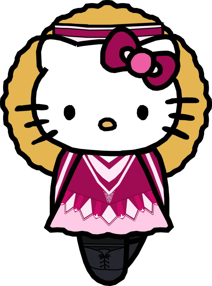 disegno di Hello Kitty Ballerina a colori