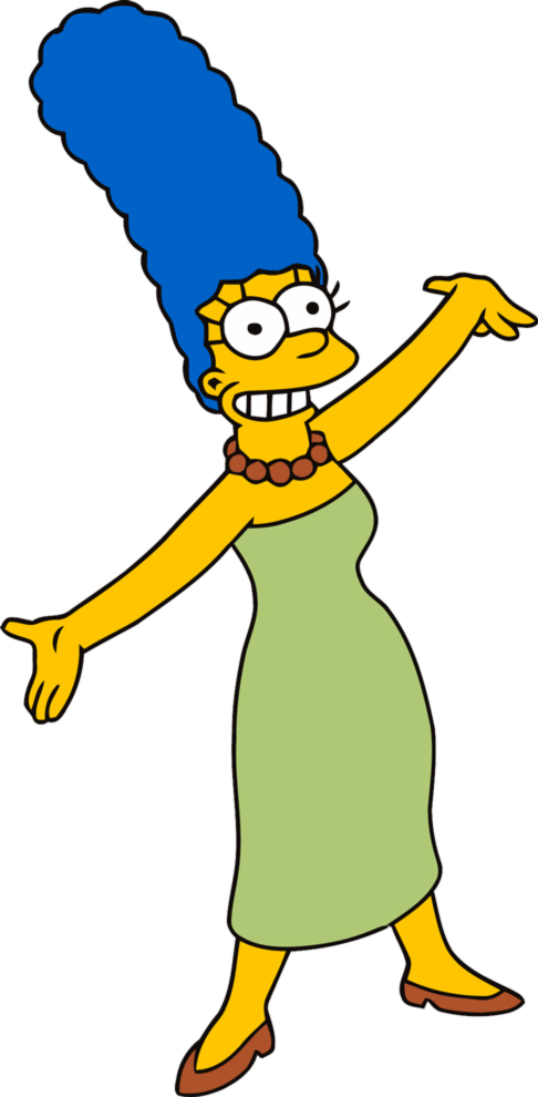 disegno di Marge Simpson a colori