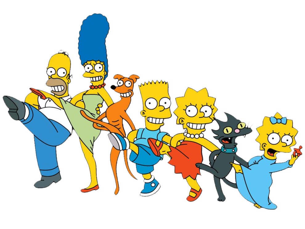 disegno di The Simpsons a colori