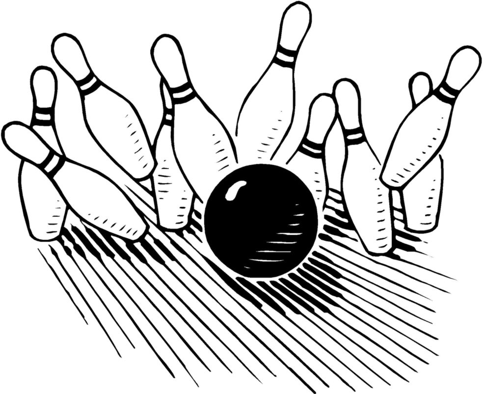 disegno di Bowling Strike da colorare