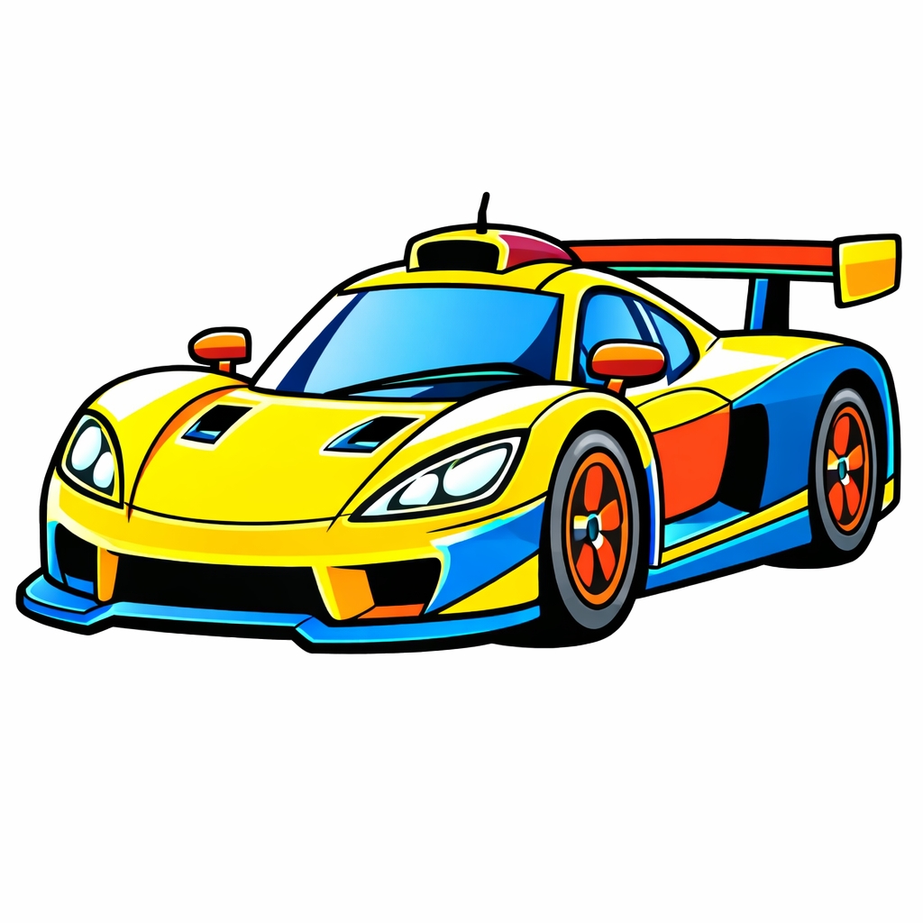 disegno di Auto da Corsa a colori