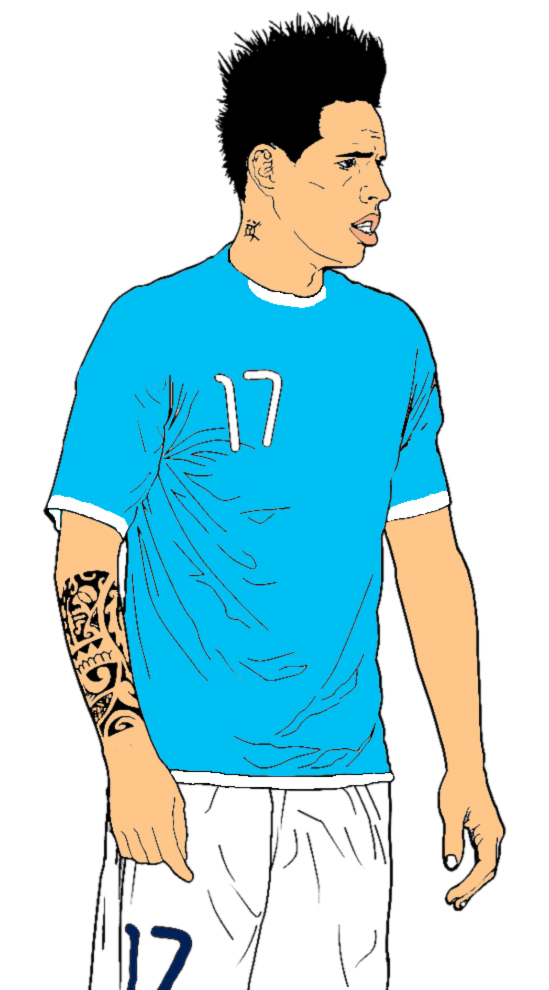 disegno di Marek Hamsik a colori