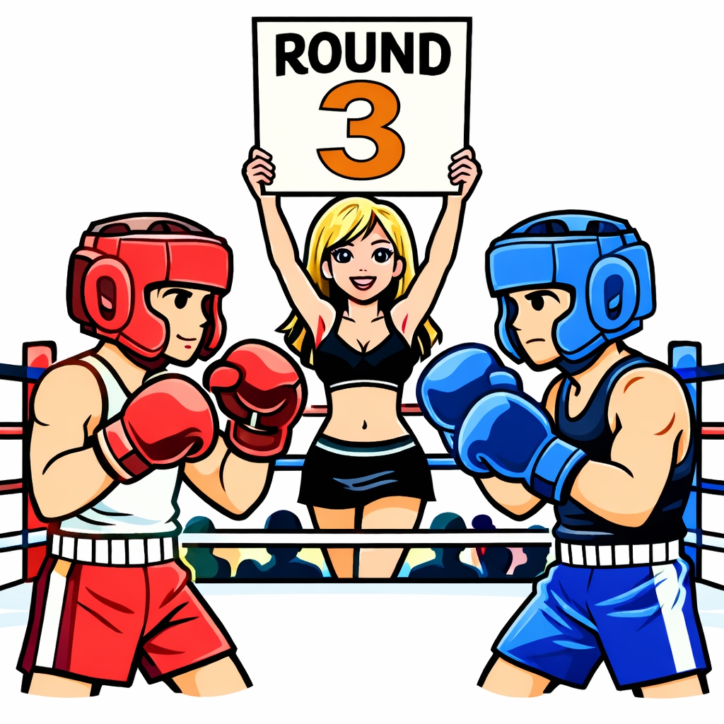 disegno di Incontro di Boxe a colori