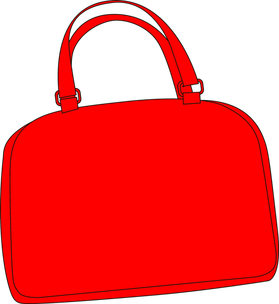 disegno di Borsa Rossa a colori